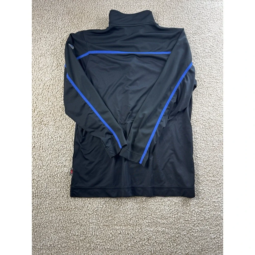 Duke Blue Devils Jacket Men's Med Black Nike Dri Fit 1/4 Quarter Zip Logo NCAA